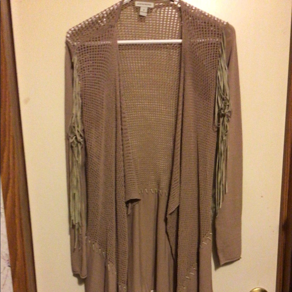 Boston Proper Fringe Jacket